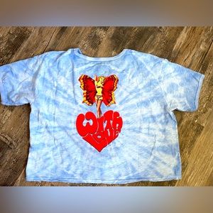 Boys Lie “With love” tie-dye crop tee, NWOT
